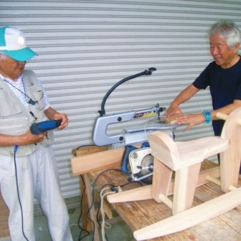 玩具 じぃじの手仕事 ぬくもりいっぱい 木製 おもちゃ 木馬・組み立てキット 日用品 雑貨