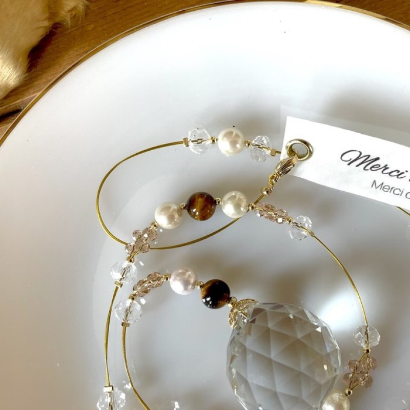 インテリア 虹色に輝く癒しのインテリア サンキャッチャー オーナメント タイガーアイ 雑貨