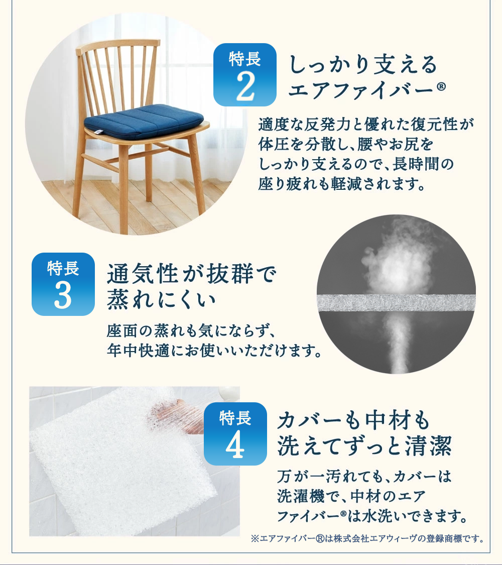 エアウィーヴ クッション グレー オールシーズン対応 ぐっすり ホテル 安眠 健康 高反発 腰 肩 熟睡 寝具 寝心地 新生活 洗える 送料無料 体圧分散 大人気 日本製 国産 人気 妊婦 赤ちゃん