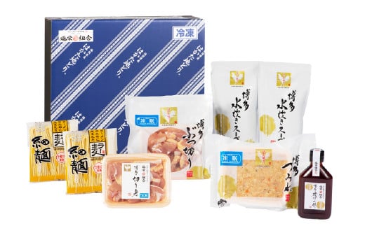 はかた地どり 水炊き セット ( 3-4人前 ) 総重量2260g