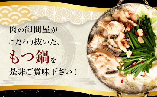 【3つの味から選べる】 九州産! 七種の ホルモン もつ鍋 セット（にんにく醤油味）