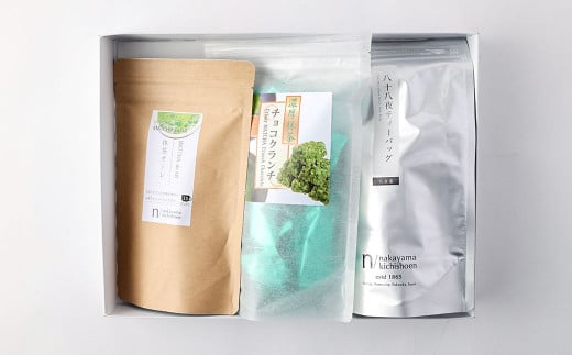 中山吉祥園 八女茶人気商品 3種詰合せセット【 八十八夜・抹茶オーレ・抹茶クランチ】