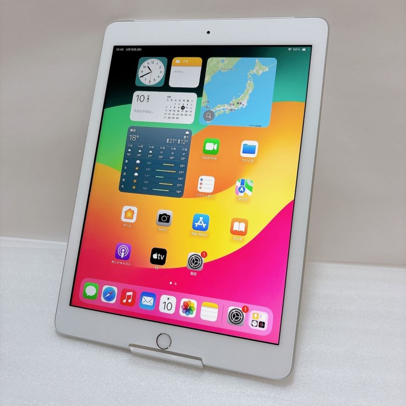 iPad 第6世代 128GB Cellular+Wi-Fiモデル シルバー 中古 アイ