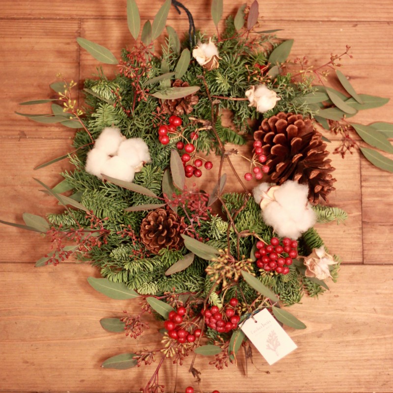 リース 森の薫りのクリスマスリース Mサイズ インテリア