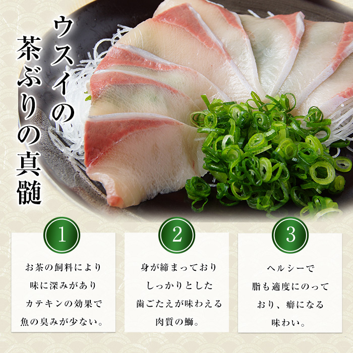 茶ぶりフィレ定期便 毎月 (全3回)  国産 鹿児島県産 ブリ 茶ぶり 鰤 海鮮 海産物 フィレ 魚介 魚 刺身 海鮮丼 産地直送 定期【ウスイ】_usui-1383A7