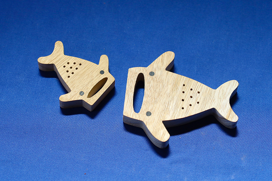 【木工房ひかり】親子マグネット3種セット（ジンベイザメ・ジュゴン・マンタ）