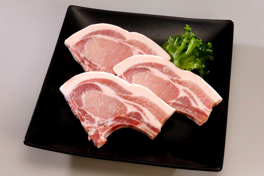 キビまる豚　骨付きロース(Lボーン)　約1kg 67-6