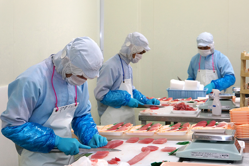 沖縄県産海ぶどうまぐろ丼セット