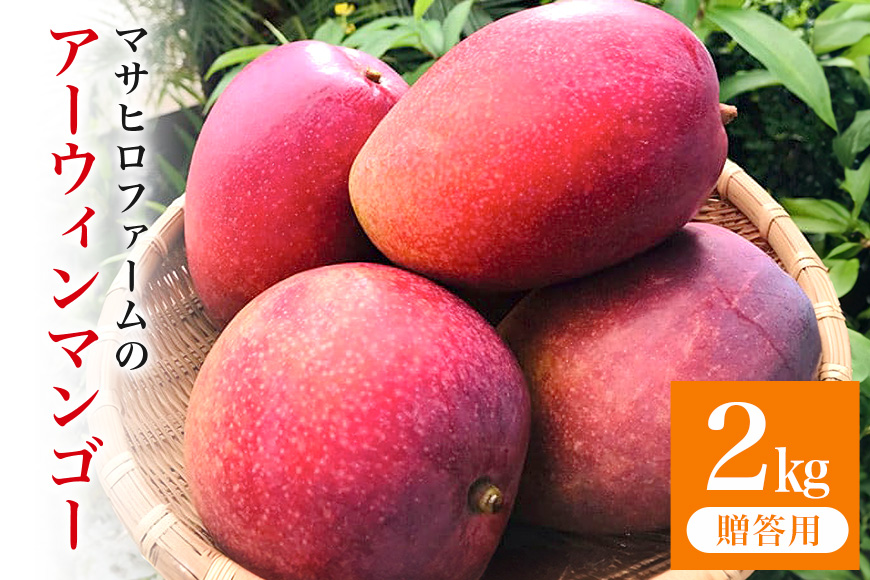 【2025年発送】沖縄マンゴー農園マサヒロファームのアーウィンマンゴー（贈答用）2kg