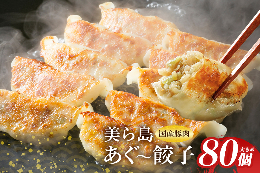 美ら島あぐー餃子80個セット(20個入×4パック)